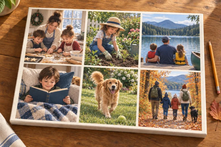 Your Year So Far in Six Photos: A Family Collage Canvas Project