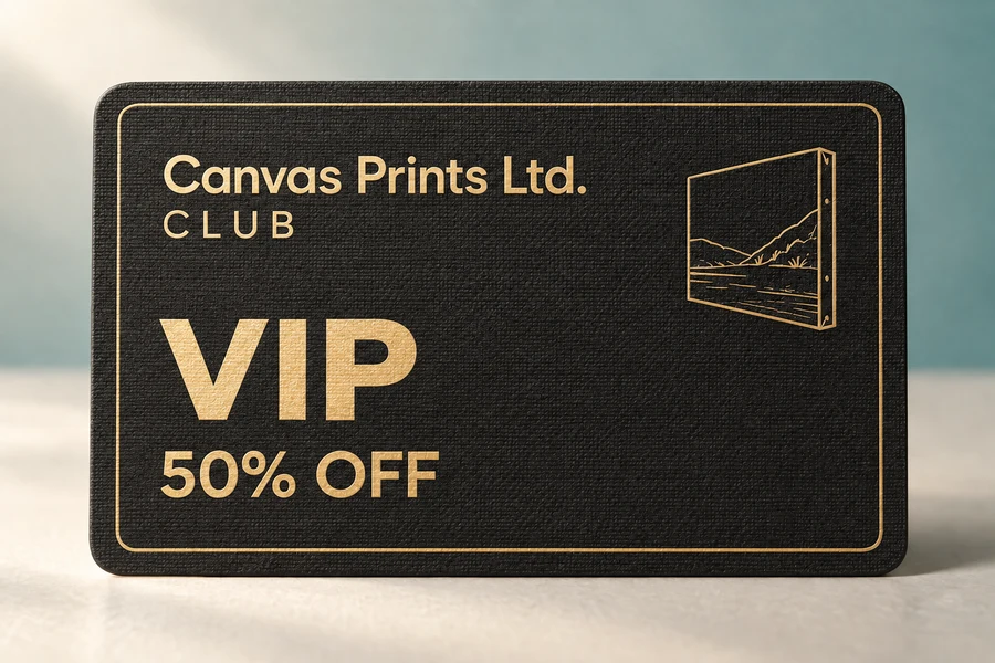 Canvas Prints Ltd. Club — VIP membership, 50% off
